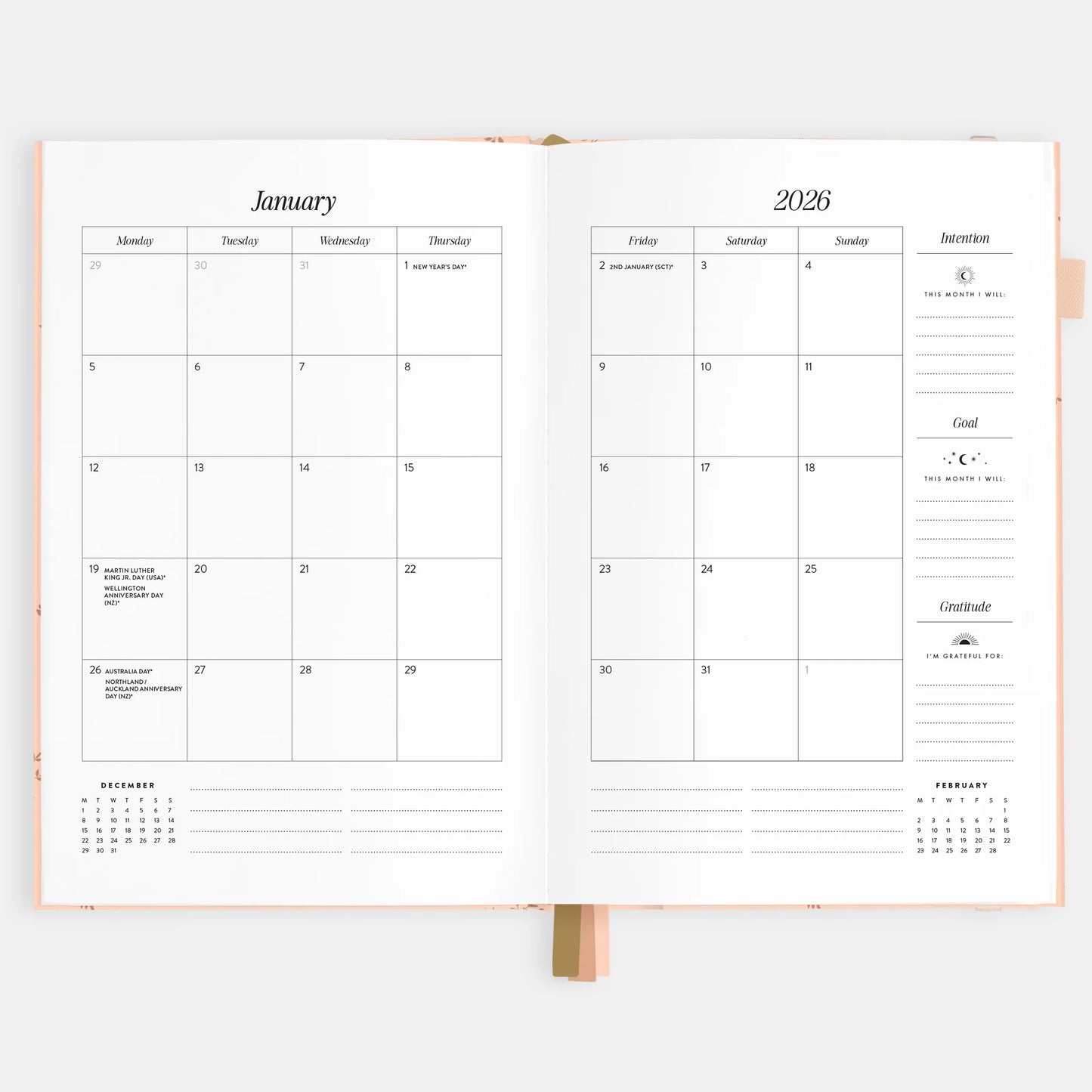Fox & Fallow - 2026 A5 Vertical Planner - Wild Ruscus