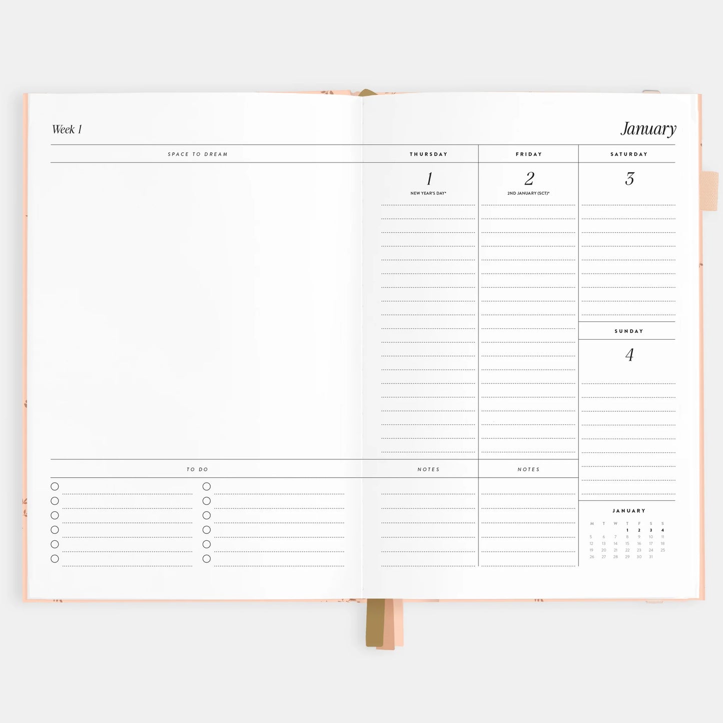Fox & Fallow - 2026 A5 Vertical Planner - Wild Ruscus