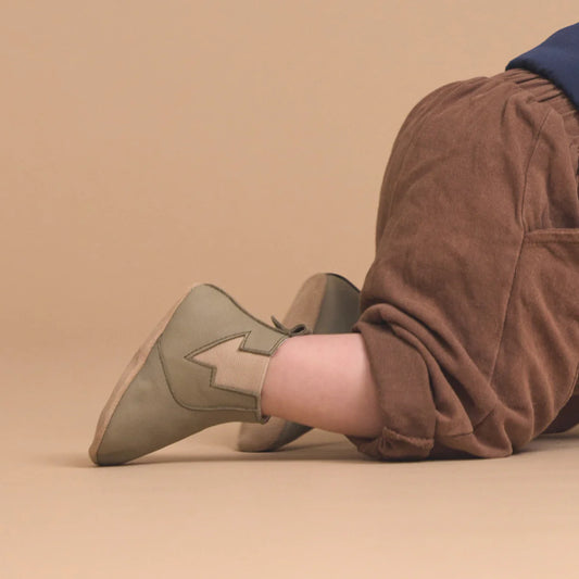 Pretty Brave- Baby Electric Boot- Olive