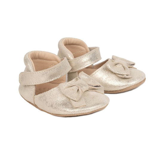 Pretty Brave Bella Gold Shimmer Baby Shoes - image 2