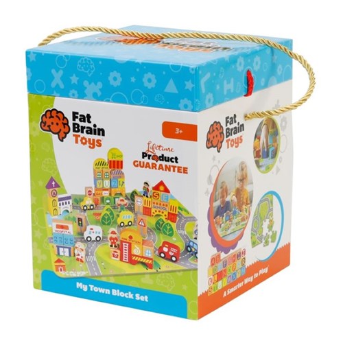 Fat Brain Toys- My Town Block Set