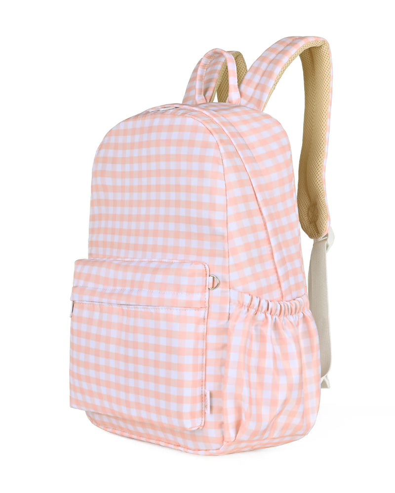 Kinnder- Junior Backpack- Pink Gingham