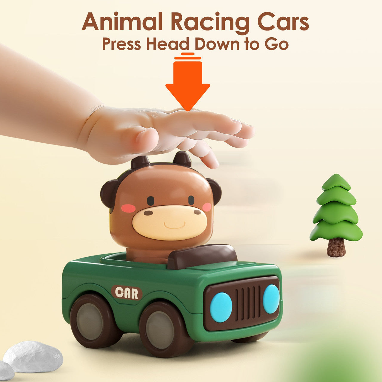 I Play I Learn - Press and Go Racing Cars