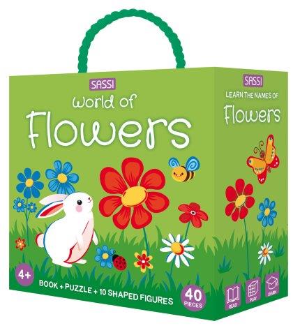 Sassi - World of Flowers 3D Puzzle and Book Set