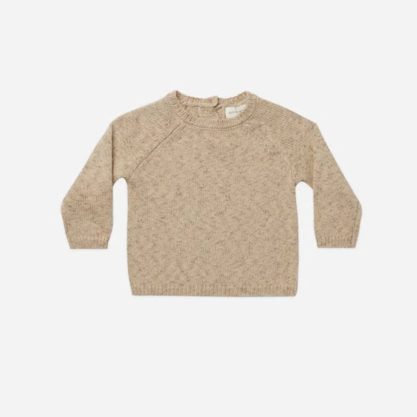 Quincy Mae- Latte Speckle Knit Sweater