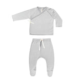 Quincy Mae- Cloud Wrap Top & Footed Pants Set