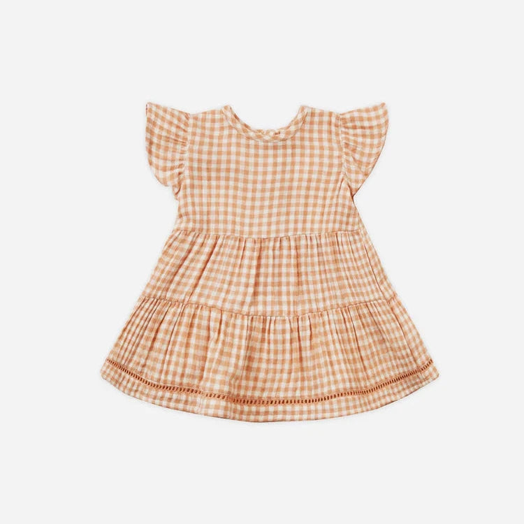 Quincy Mae- Lily Dress- Melon Gingham