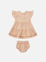 Quincy Mae- Lily Dress- Melon Gingham