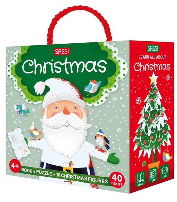 Sassi - Learn about Christmas 3D Puzzle and Book Set