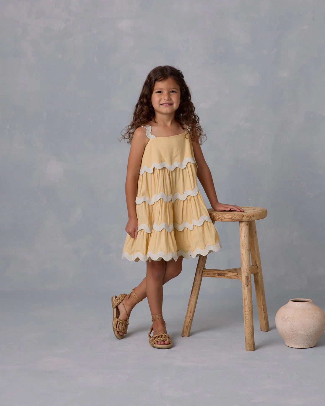 Rylee & Cru - Yellow Ric Rac Dress