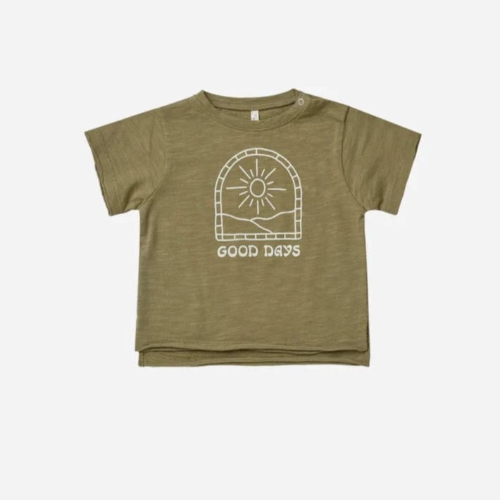 Rylee & Cru- Good Days Raw Edge Tee