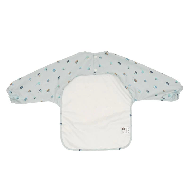 All4Ella- Sail Boats Recycled Long Sleeve Bib