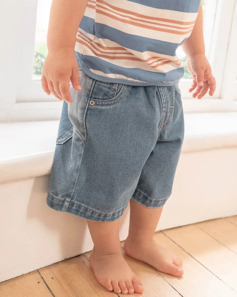 Fox & Finch -  Pull On Denim Shorts