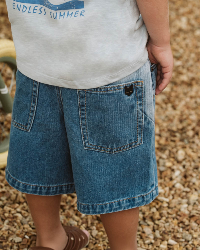Fox & Finch -  Pull On Denim Shorts