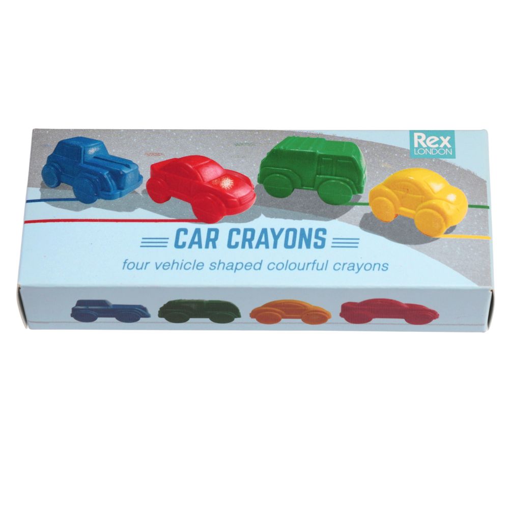Rex London - Car Crayons Set- 4 Road Trip