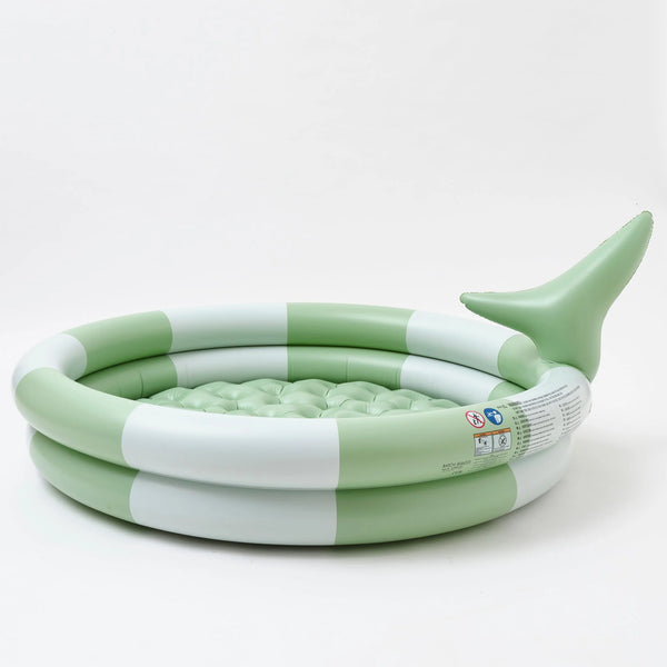 SunnyLife- Inflatable Backyard Pool- Shark Tribe- Khaki
