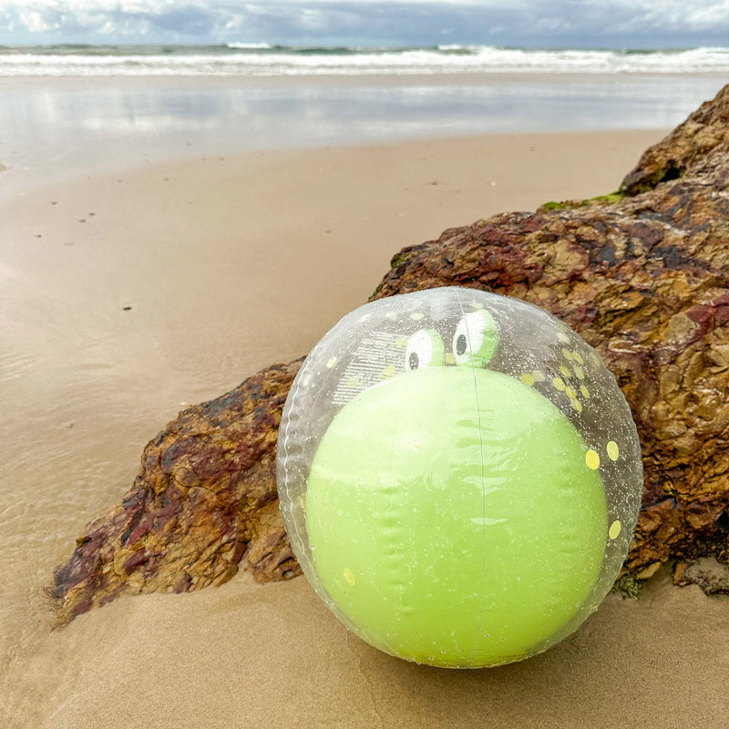 SunnyLife- 3D Inflatable Beach Ball - Cookie the Croc Light Khaki