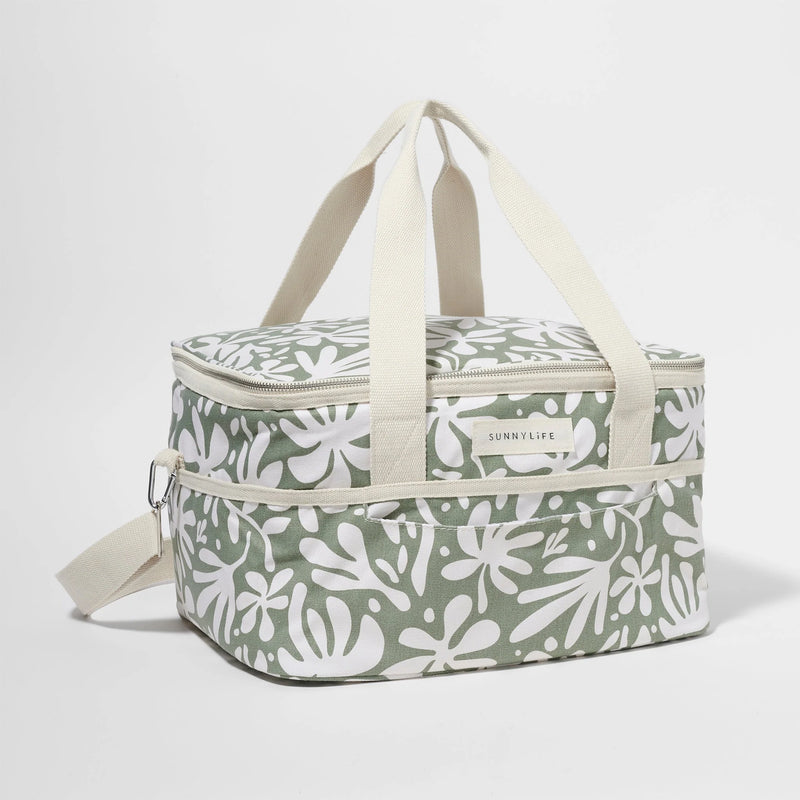 SunnyLife - Canvas Cooler Bag - The Vacay Olive