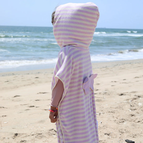 SunnyLife - Kids Character Hooded Towel - Princess Swan Soft Lilac