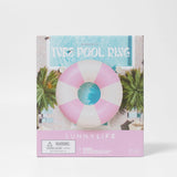 SunnyLife - Tube Pool Ring - Bubblegum Pink Stripe