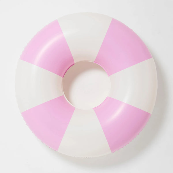 SunnyLife - Tube Pool Ring - Bubblegum Pink Stripe