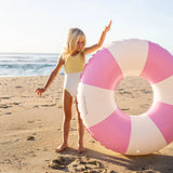 SunnyLife - Tube Pool Ring - Bubblegum Pink Stripe