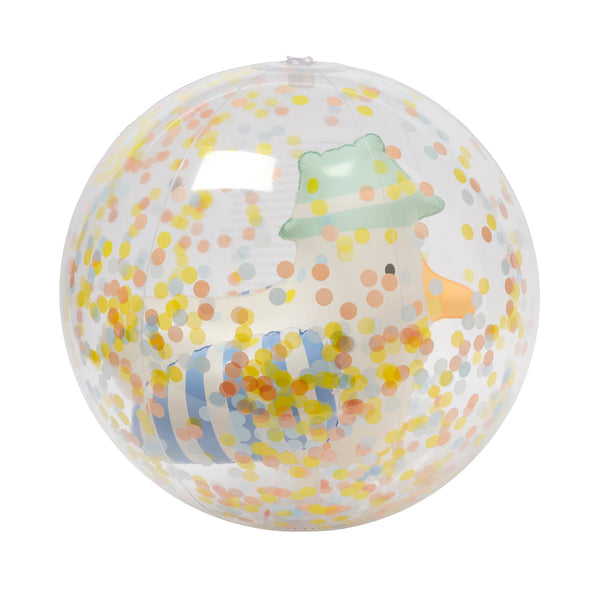 SunnyLife - 3D Inflatable Beach Ball Sammy the Seagull Blue Stripe