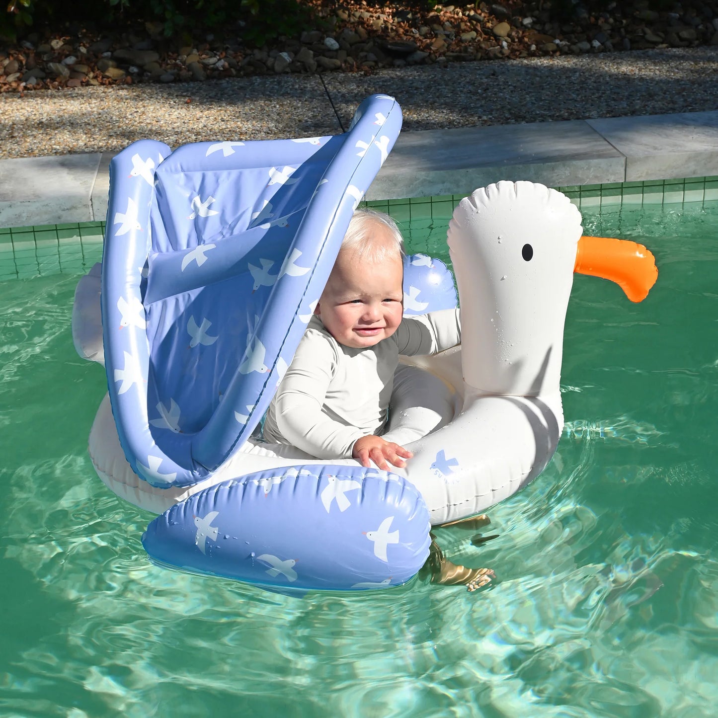 SunnyLife - Baby Float Sammy the Seagull Blue