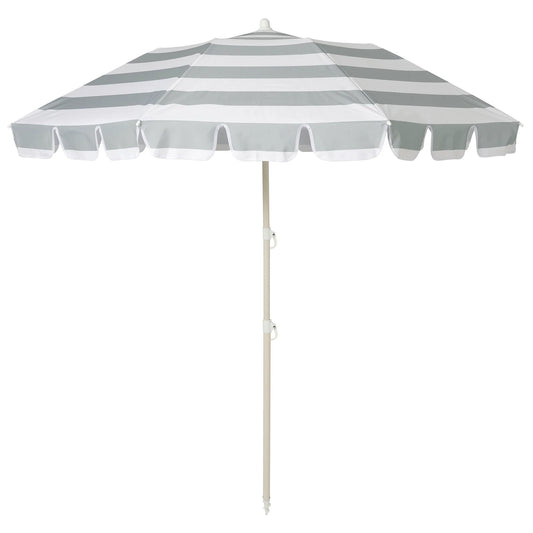 SunnyLife - Compact Beach Umbrella Sea Sage Stripe