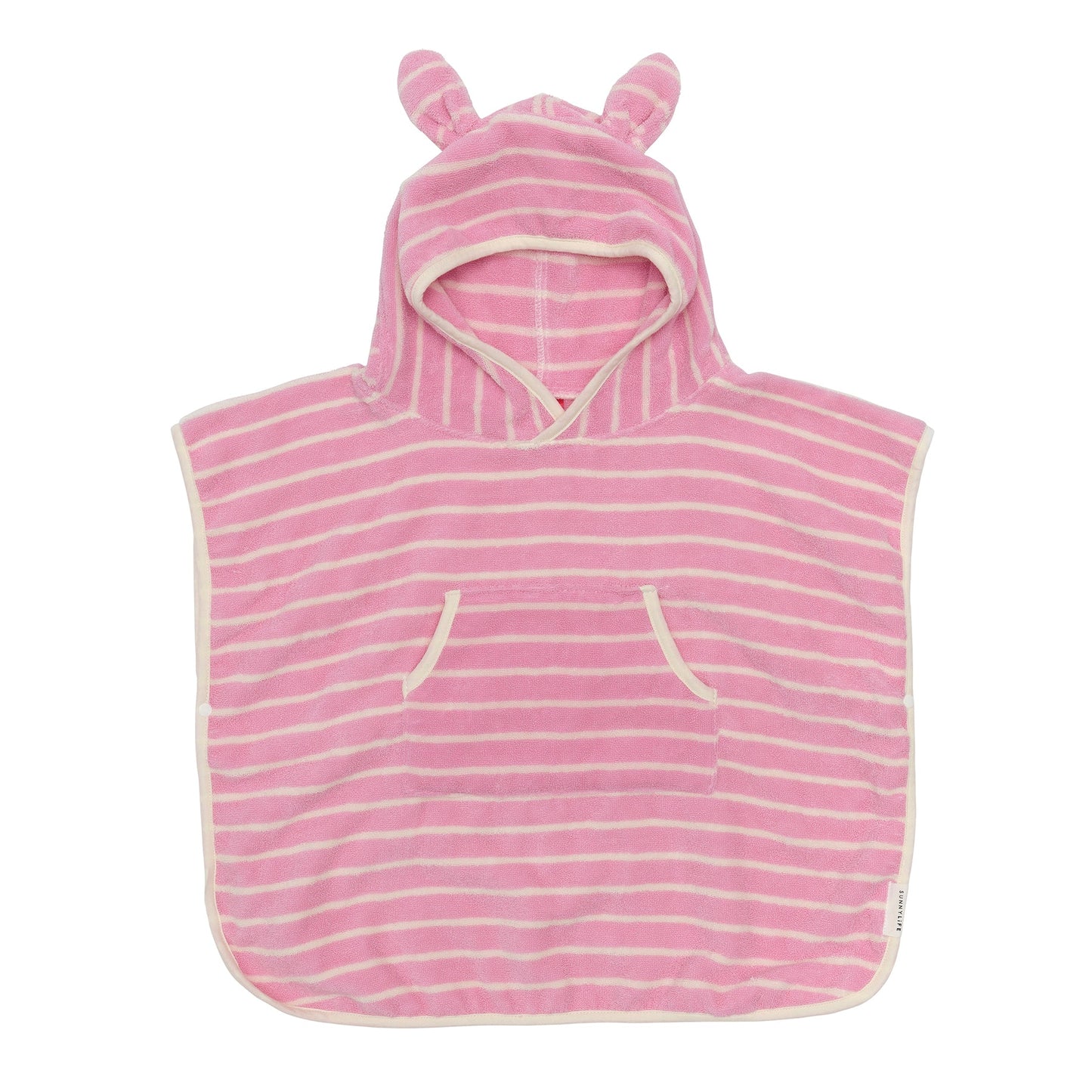 SunnyLife - Kids Character Hooded Towel Cotton Candy Pink Stripe