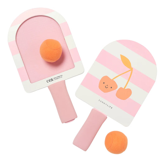 SunnyLife - Kids Velcro Beach Bats Cotton Candy Cherry