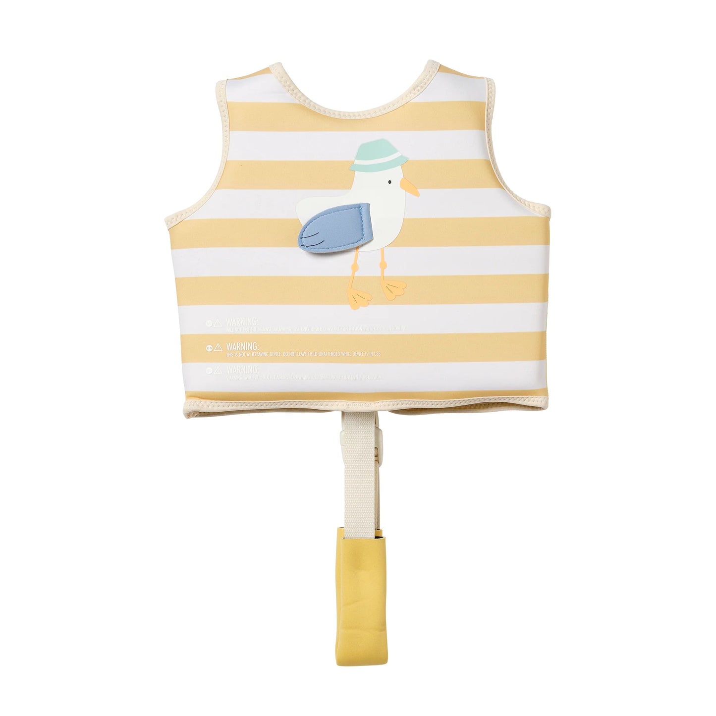SunnyLife - Kids Swim Vest - Sammy the Seagull Mustard Stripe