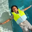 SunnyLife - Salty the Shark Swim Vest - Aqua Neon Yellow