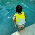 SunnyLife - Salty the Shark Swim Vest - Aqua Neon Yellow