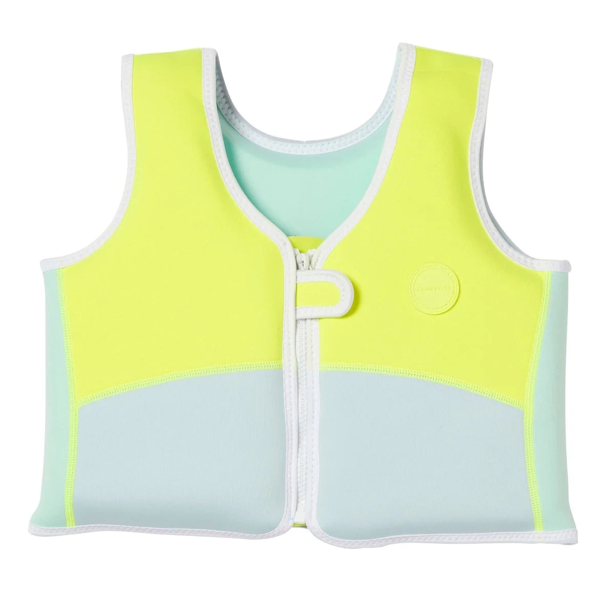 SunnyLife - Salty the Shark Swim Vest - Aqua Neon Yellow