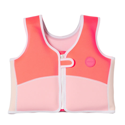 SunnyLife - Melody the Mermaid Swim Vest - Neon Strawberry