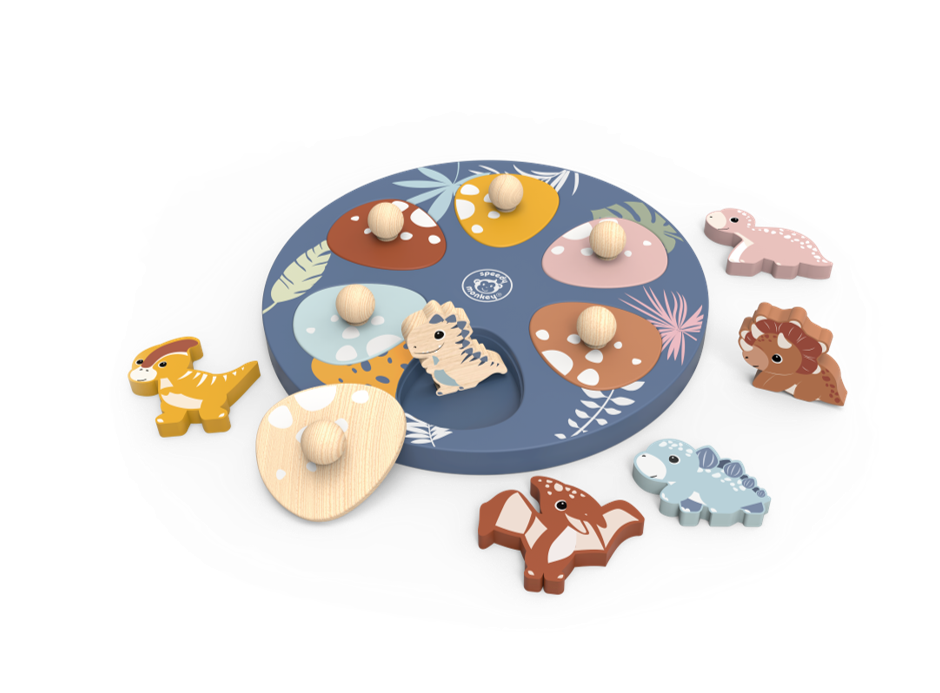 Speedy Monkey- Dino Surprise Puzzle