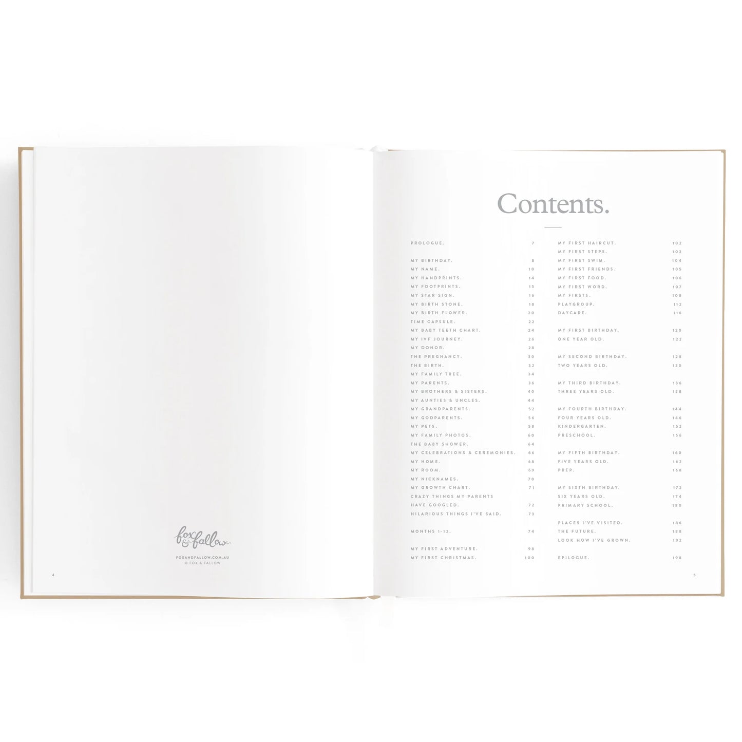 Fox & Fallow Baby Book- Buttermilk
