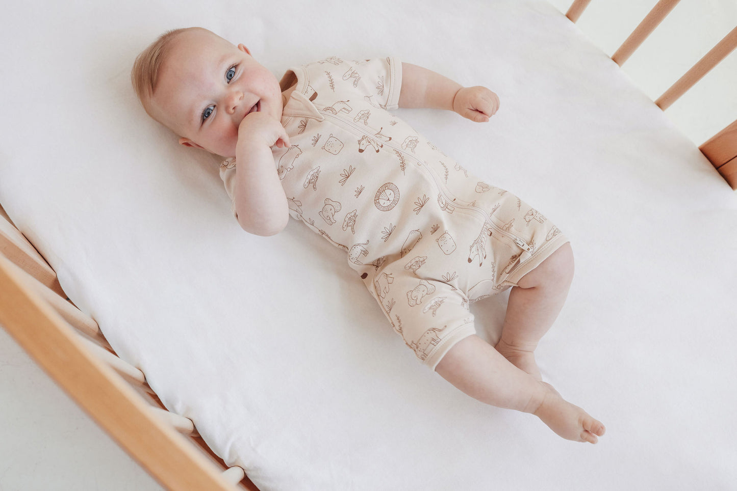 Aster and Oak  - Safari Adventure Zip Romper