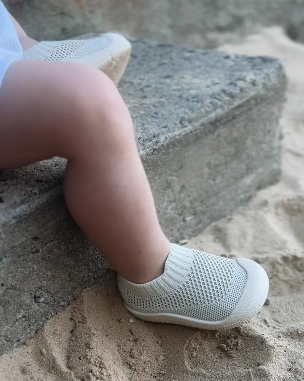 Little Sohls- S-Series Slip On Shoe-Ivory Dune