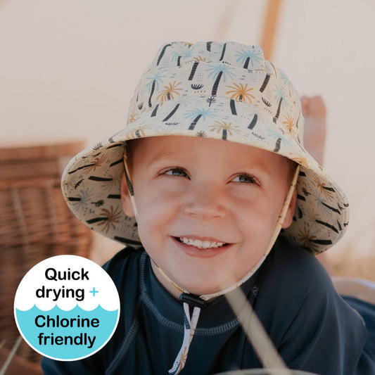 Bedhead Hats - Kids Classic Swim Bucket Beach Hat - Palm