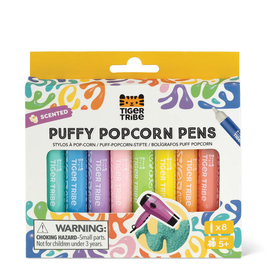 Tiger Tribe- Scented Puffy Popcorn Pens