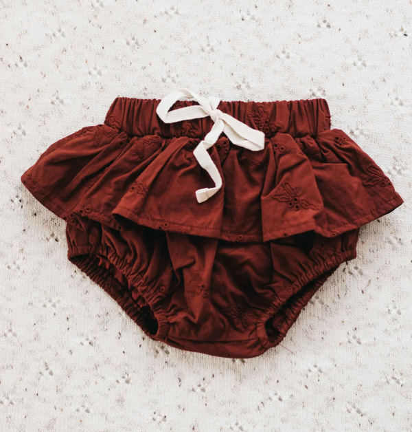 Bencer & Hazelnut Christmas- Holly Red Bloomers