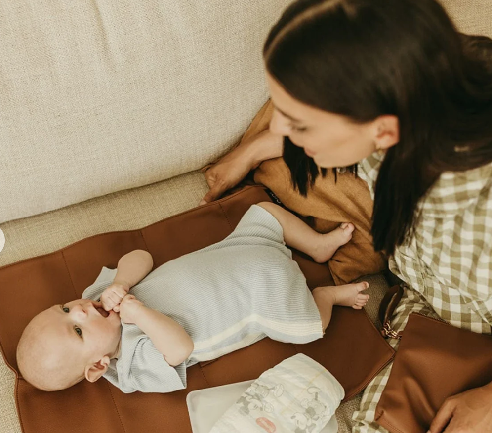 Oi Oi- Nappy Pouch- Chestnut