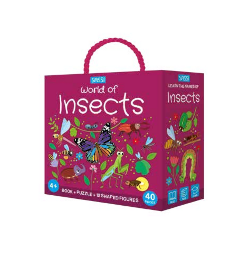 Sassi - Insect 3D Puzzle and Book Set