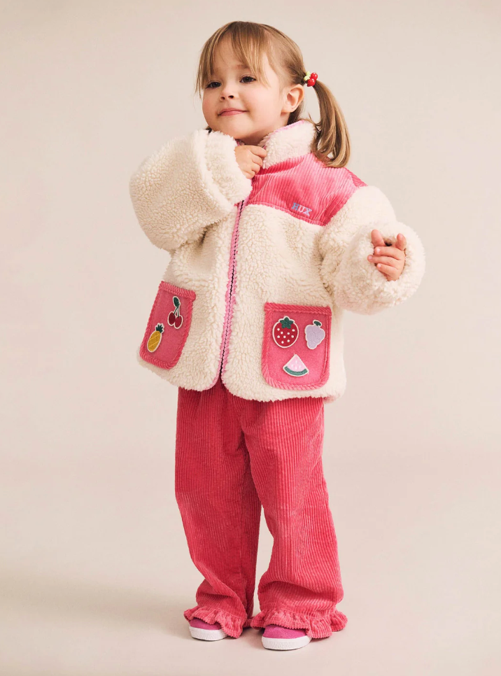 Hux Baby- Pink Cord Hem Pant