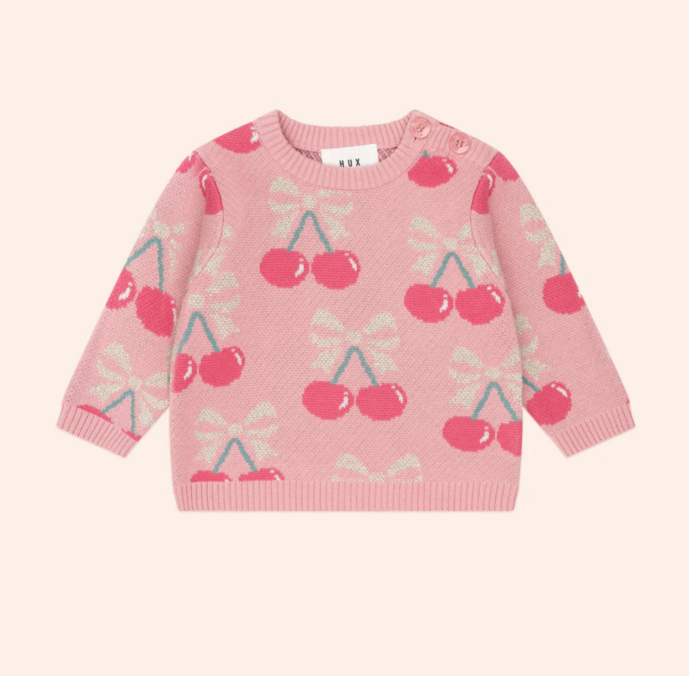 Hux Baby- Cherry Bow Pullover