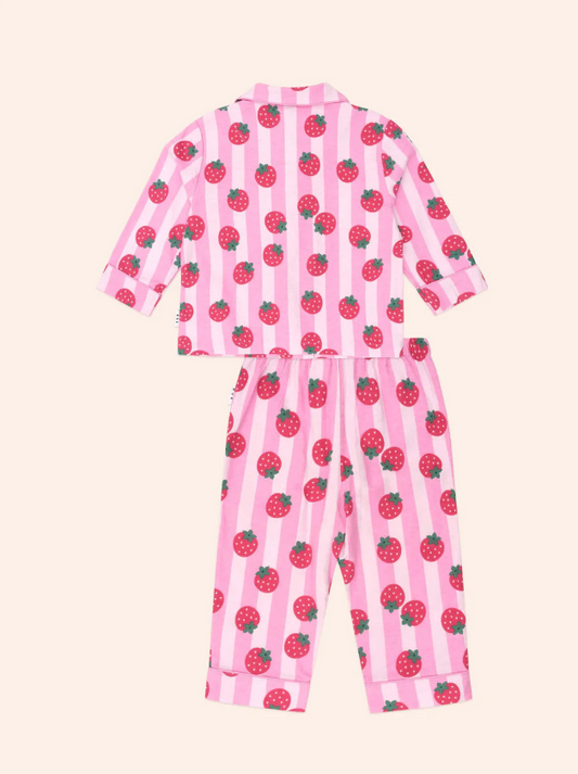 Hux Baby- Strawberry Stripe Flanelette Pyjamas