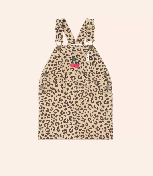 Hux Baby- Very Cherry Leopard Print Dress
