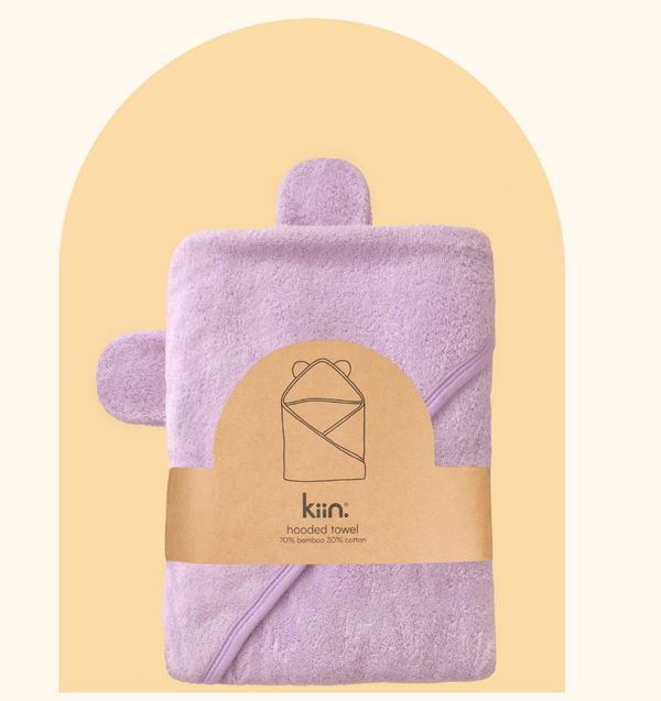 Kiin Baby - Hooded Towel - Lilac